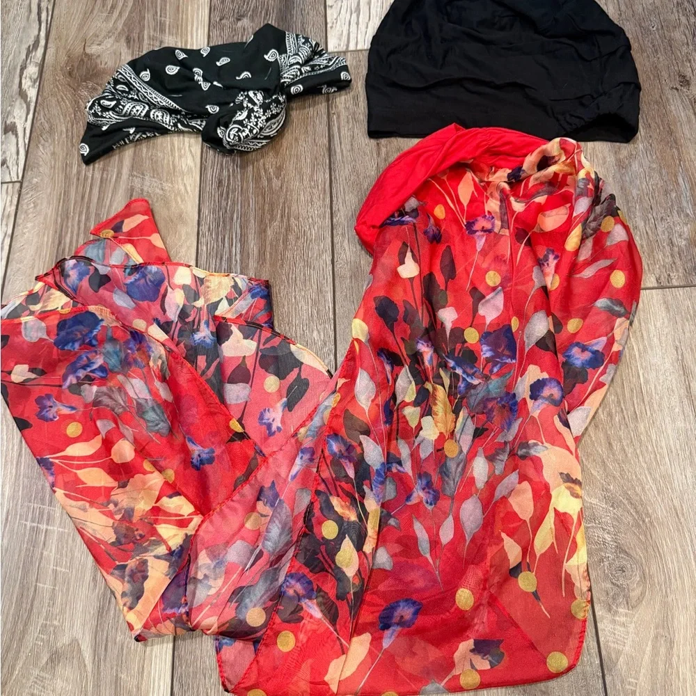 Lot x 3 Headwraps/Coverings